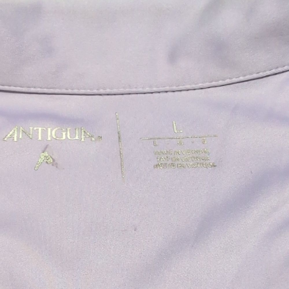 Antigua Light Purple Embroidered Arrowhead Country Club Logo Polo Size L - Picture 4 of 5